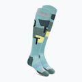 Γυναικείες κάλτσες σκι ORTOVOX Freeride Long Socks Cozy ice waterfall