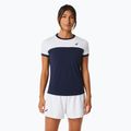 Γυναικείο μπλουζάκι τένις ASICS Court SS Top midnight/brilliant white