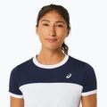 Γυναικείο μπλουζάκι τένις ASICS Court SS Top brilliant white/midnight 4