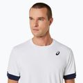 Ανδρικό μπλουζάκι τένις ASICS Court SS Top brilliant white/midnight 4