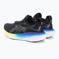 ASICS Gel-Nimbus 25 ανδρικά αθλητικά παπούτσια για τρέξιμο μαύρο/κίτρινο λάμψη 3