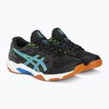 ASICS ανδρικά παπούτσια βόλεϊ Gel-Rocket 11 μαύρα/waterscape 4