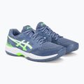 ASICS ανδρικά παπούτσια σκουός Gel-Court Hunter 3 denim blue/lime burst 4