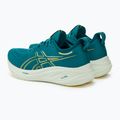 ASICS Gel-Nimbus 26 βραδινό πετρόλ/ανοιχτή μουστάρδα ανδρικά παπούτσια για τρέξιμο 4