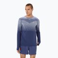 Ανδρικό ASICS Seamless thunder blue/denim blue running longsleeve