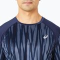 Ανδρικό μπλουζάκι για τρέξιμο ASICS Road All Over Print Top blue expanse/midnight 4