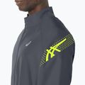 Ανδρικό μπουφάν τρεξίματος ASICS Icon carrier grey / safety yellow 5