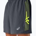 Ανδρικό σορτς για τρέξιμο ASICS Icon performance carrier grey / safety yellow 5