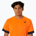 Ανδρικό μπλουζάκι τένις ASICS Court SS Top shocking orange/midnight 4