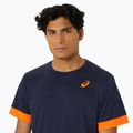 Ανδρικό μπλουζάκι τένις ASICS Court SS Top midnight/shocking orange 4