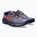 ASICS Gel-Resolution X Clay ανδρικά παπούτσια τένις γκρι-μωβ/ πορτοκαλί nova 10