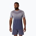 Ανδρική μπλούζα ASICS Seamless performance lavender grey/indigo fog running shirt