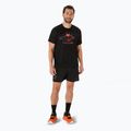 ASICS ανδρική φανέλα Fujitrail Logo performance μαύρο/ανθρακί/κοραλί reef running shirt 2