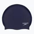 Speedo Plain Flat σιλικόνη σκουφάκι κολύμβησης ναυτικό μπλε 8-709910011