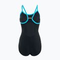 Speedo γυναικείο ολόσωμο μαγιό Dive Thinstrap Muscleback μαύρο / ηφαιστειακό πορτοκαλί 2