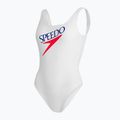 Γυναικείο ολόσωμο μαγιό Speedo Deep U-BK Hi Leg PT AF λευκό 8-12369 4