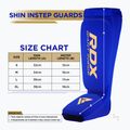 RDX Hosiery Shin Instep Foam μπλε/λευκό κνήμη και προστατευτικά ποδιών 5