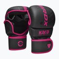 Γάντια ΜΜΑ RDX F6 Shooter Grappling pink 2