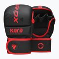 Γάντια ΜΜΑ RDX F6 Shooter Grappling red