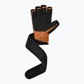 Γάντια προπόνησης RDX L4 Open Finger Micro Plus Gym tan/black 4