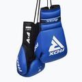 Γάντια του μποξ RDX Apex Lace Up Training Sparring Boxing blue 4