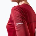 Γυναικείο μακρυμάνικο trekking Berghaus Voyager Tech Tee Basecrew syrah/red dahlia 7