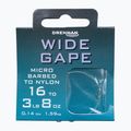 Drennan Wide Gape γάντζο και αγκίστρι + γραμμή 8 τεμαχίων σαφές μεθοδολογικό ηγέτη HNWDGM016