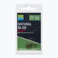 Preston Innovations Natural N-50 15 τεμαχίων χρυσά αγκίστρια αλιείας P0150057 3