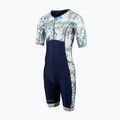 Ανδρική στολή τριάθλου ZONE3 Activate+ Short Sleeve Triathlon Suit sand sotrm/navy/sand