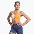 Gymshark Pulse Sports βερίκοκο πορτοκαλί/λευκό σουτιέν γυμναστικής