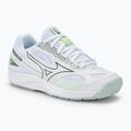 Γυναικεία παπούτσια βόλεϊ Mizuno Cyclone Speed 4 white/gridge/patinagreen