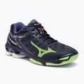 Ανδρικά παπούτσια βόλεϊ Mizuno Wave Voltage evening blue / tech green / lolite