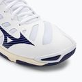 Ανδρικά παπούτσια βόλεϊ Mizuno Wave Voltage λευκό / μπλε κορδέλα / mp χρυσό 9