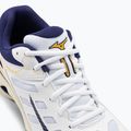 Ανδρικά παπούτσια βόλεϊ Mizuno Wave Voltage λευκό / μπλε κορδέλα / mp χρυσό 10