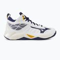 Παπούτσια βόλεϊ Mizuno Wave Dimension Mid white/blue ribbon/mp gold 2