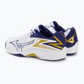 Ανδρικά παπούτσια βόλεϊ Mizuno Thunder Blade Z λευκό / μπλε κορδέλα / mp χρυσό 4