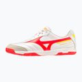 Mizuno Morelia Sala Classic IN λευκά/κοραλλί κοραλλί2/βολτ2 ανδρικά ποδοσφαιρικά παπούτσια 8