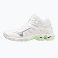 Γυναικεία παπούτσια βόλεϊ Mizuno Wave Voltage Mid white/glacial ridge/patina green 8