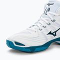 Ανδρικά παπούτσια βόλεϊ Mizuno Wave Mid Voltage λευκό/μπλε/ασημί 7