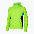 Ανδρικό μπουφάν Mizuno Alpha Jacket lime για τρέξιμο