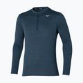 Ανδρικό μακρυμάνικο για τρέξιμο Mizuno Impulse Core Half Zip blue wing teal