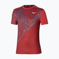 Ανδρικό μπλουζάκι τένις Mizuno Mugen Shadow Graphic Tee salsa