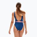 Speedo Γυναικείο ολόσωμο μαγιό με ζώνη Deep U-Back navy blue 8-00307415498 7