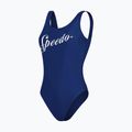 Speedo Logo Deep U-Back ολόσωμο μαγιό navy blue 8-00307614518 4