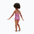 Speedo Learn To Swim Printed Frill Thinstrap παιδικό ολόσωμο παιδικό μαγιό με ροζ κεράσι/γλυκό ταρό/ελιά 4