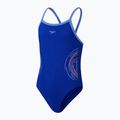 Speedo Platisol Placement Thinstrap Muscleback παιδικό ολόσωμο μαγιό true cobalt/curious blue 2