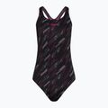 Speedo γυναικείο ολόσωμο μαγιό HyperBoom Allover Medalist black/electric pink/usa charcoal