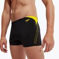 Ανδρικά Speedo Hyper Boom Splice μαύρο/λεμονί μποξεράκια για κολύμπι 6