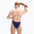 Speedo Placement Digital Vback γυναικείο ολόσωμο μαγιό cerulean blue/true cobalt/watermelon/white 7