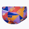 Speedo 13 Allover Club Training Digital Brief παιδικό σλιπ για κολύμπι true cobalt/sweet purple/mandarin peel 2